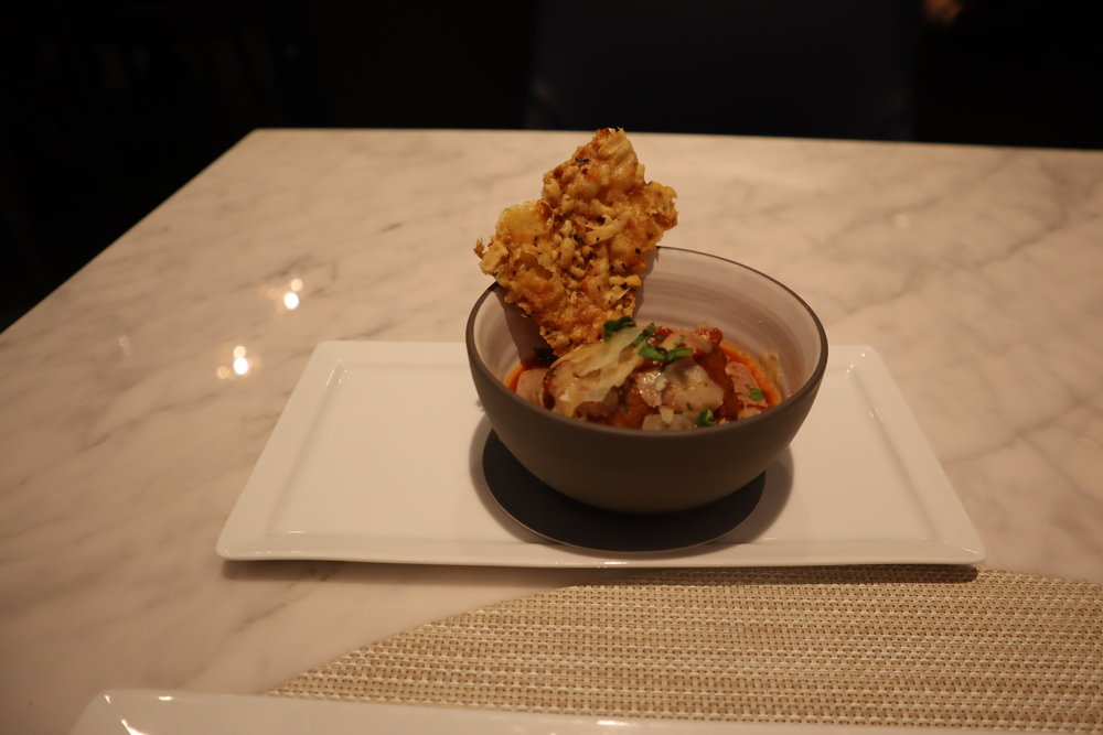 United Polaris Lounge Newark – Slow-cooked meatballs