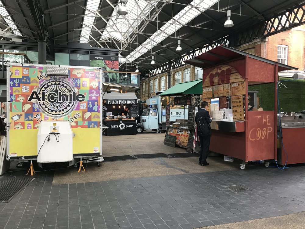 East London – Old Spitalfields Market food trucks