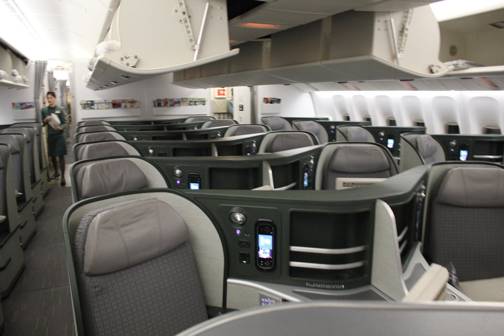 EVA Air business class – Forward cabin