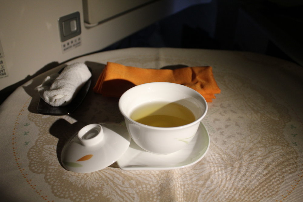 EVA Air business class – Oolong tea