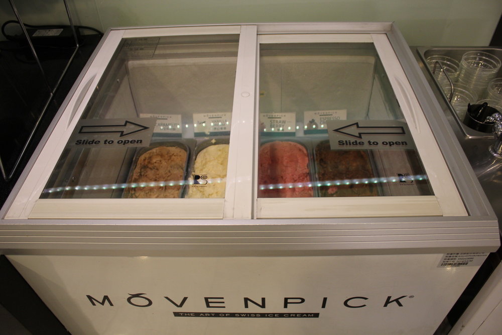 The Infinity Lounge by EVA Air – Mövenpick ice cream