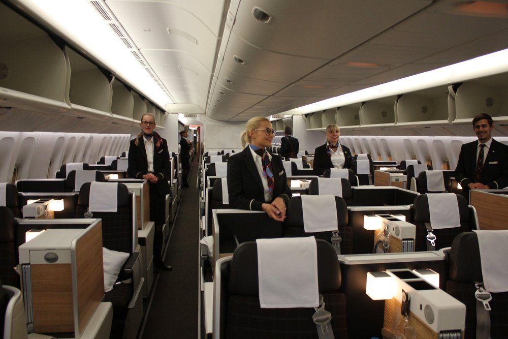 Swiss 777 business class – Cabin