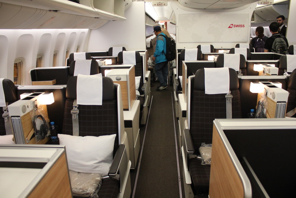 Swiss 777 business class – Cabin