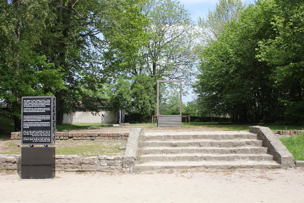 Immediately outside Krema I, the gallows where Rudolf Höss, one of the longest-serving chief commanders of Auschwitz concentration camp, was hung after the war