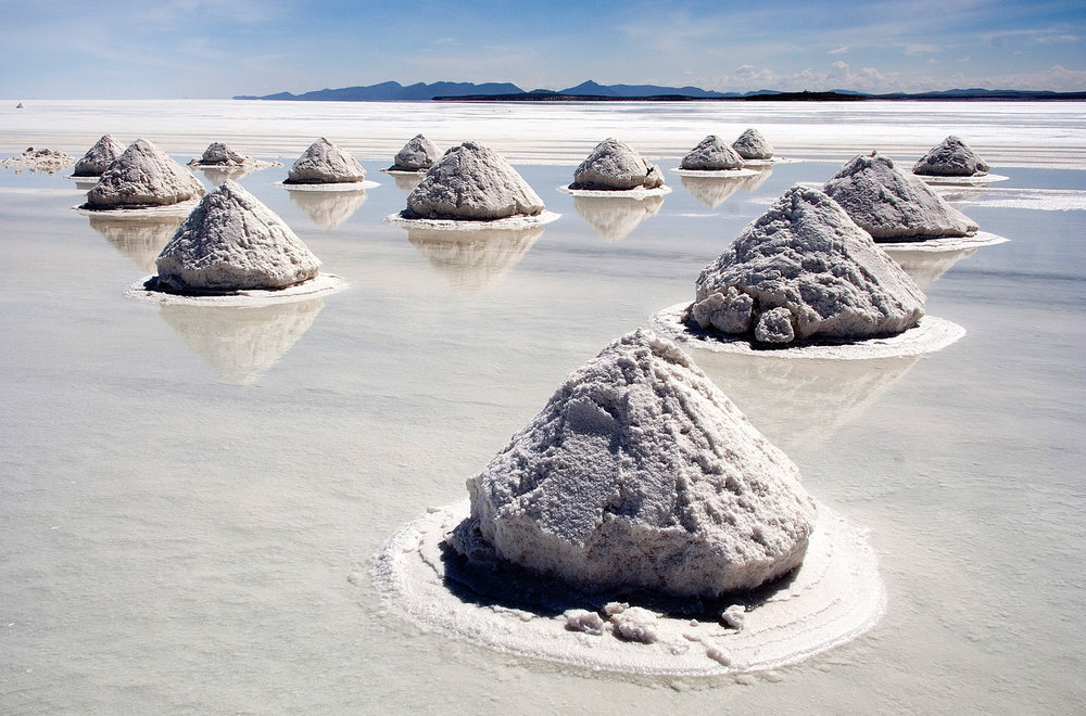 Salar de Uyuni – Salt piles