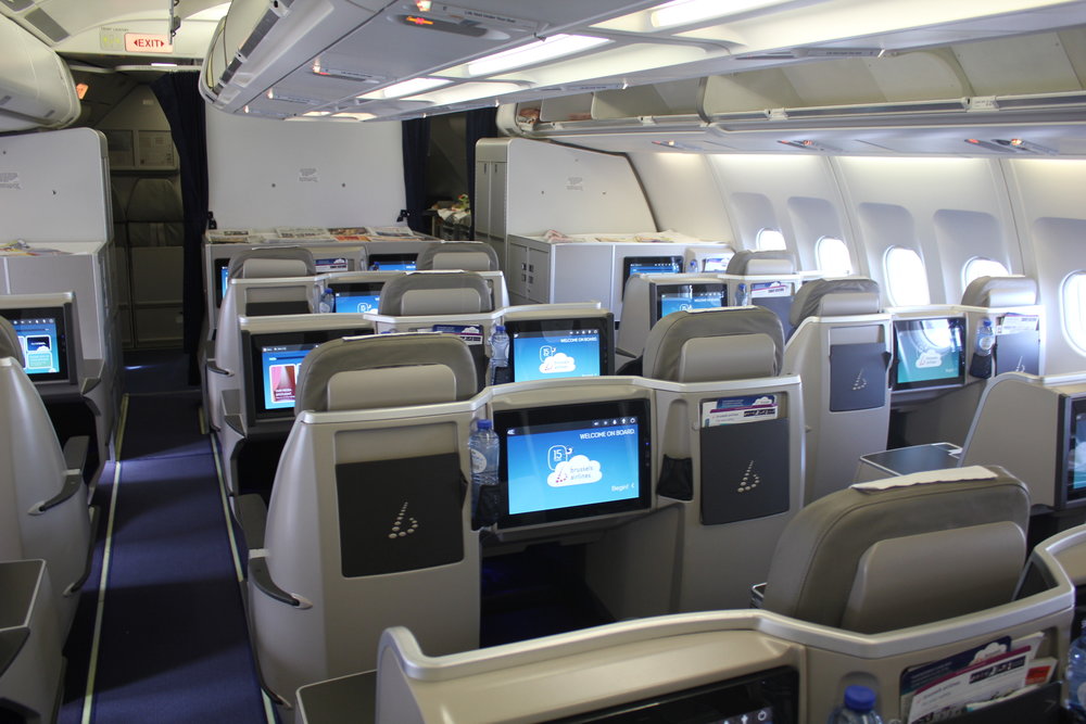 Brussels Airlines business class – Cabin