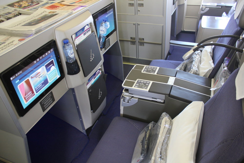 Brussels Airlines business class – Seats 1D and 1F