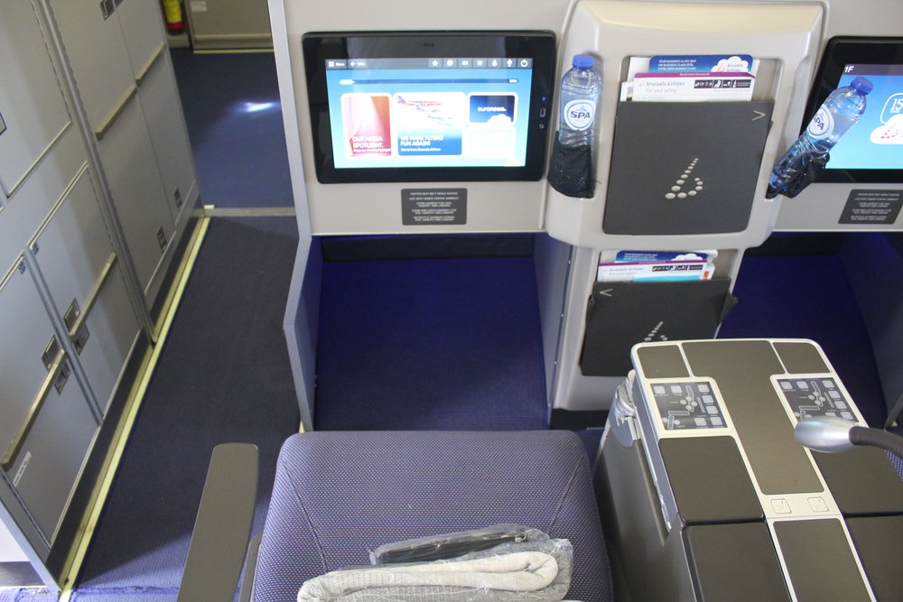 Brussels Airlines business class – Seat 1D