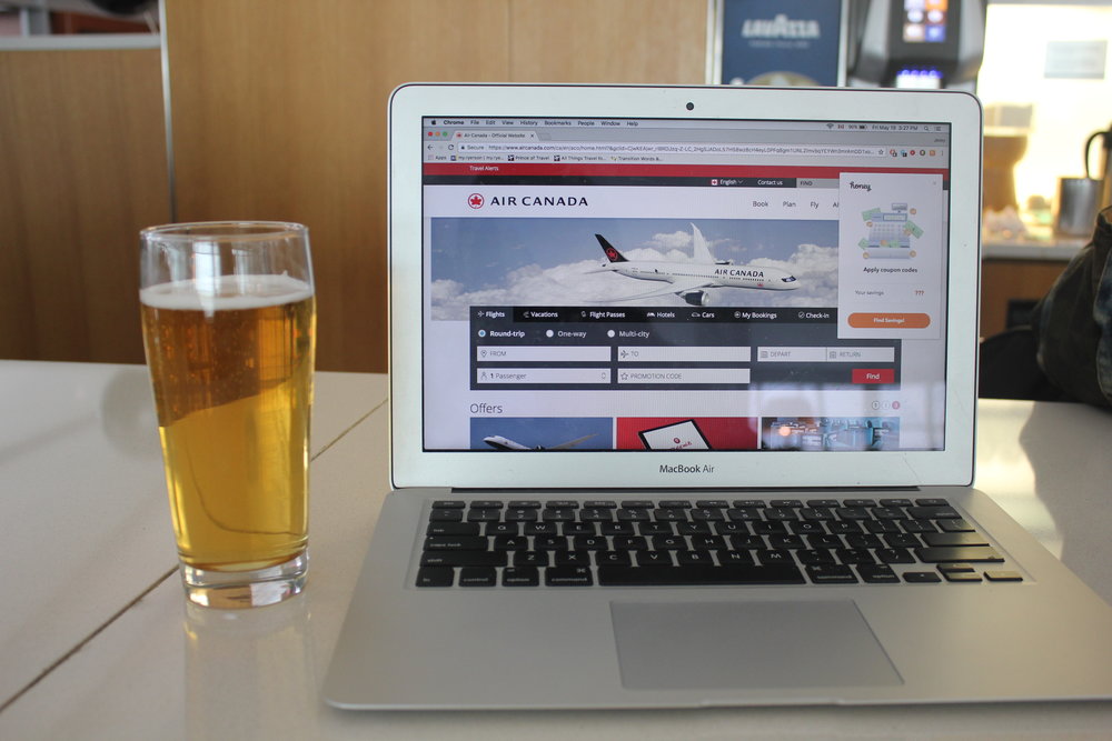 Air Canada Maple Leaf Lounge Toronto (International) – Beer