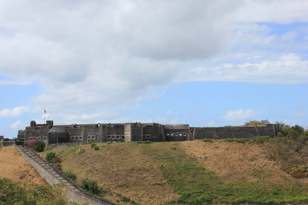 Brimstone Hill Fortress National Park – View of fortress from hilltop