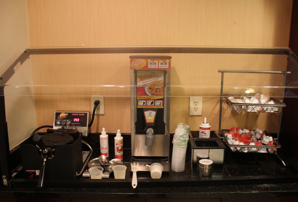 SpringHill Suites Charlotte Airport – Waffle station