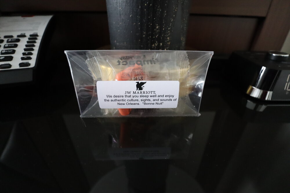 JW Marriott New Orleans – Earplugs