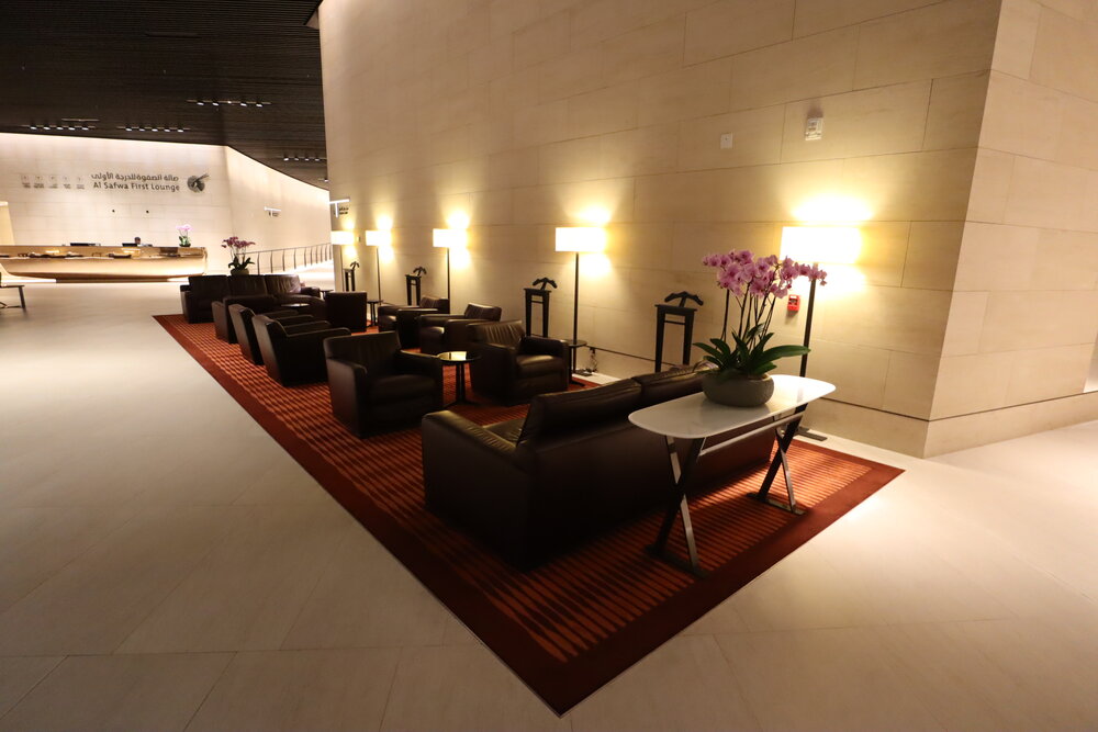 Qatar Airways Al Safwa First Class Lounge Doha – Seating area