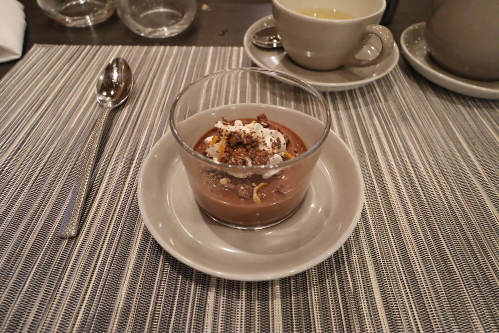 American Airlines Flagship First Dining New York JFK – Dark Chocolate Budino