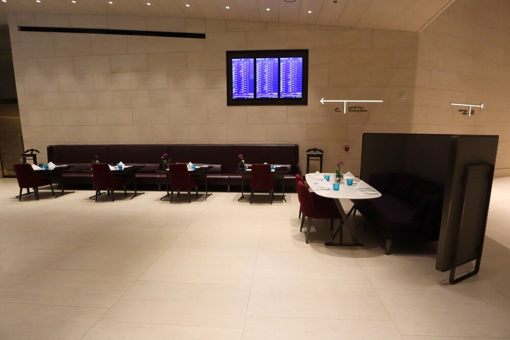 Qatar Airways Al Safwa First Class Lounge Doha – Dining room