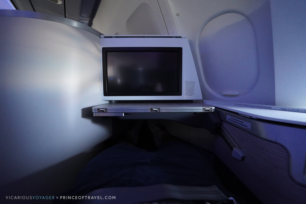 Air Canada A330 new business class – Lie-flat mode