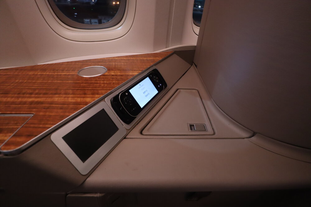 Cathay Pacific First Class – Surface space