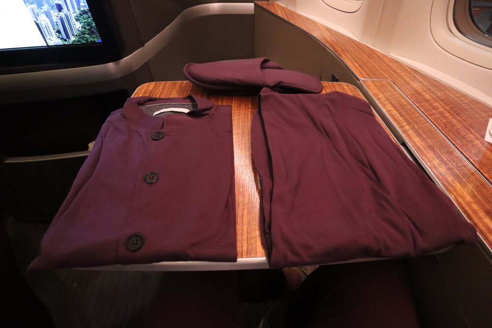 Cathay Pacific First Class – Pajamas