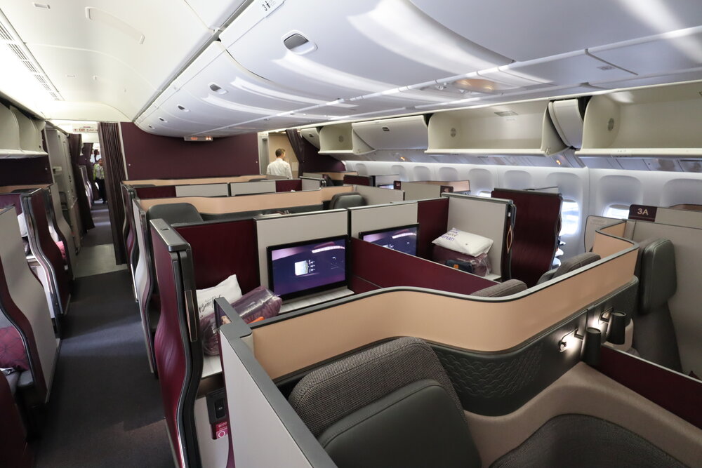 Qatar Airways 777 Qsuites business class – Main cabin