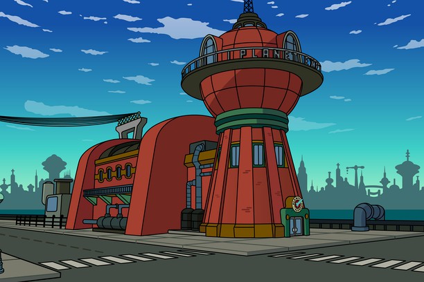 scene from Futurama tv show