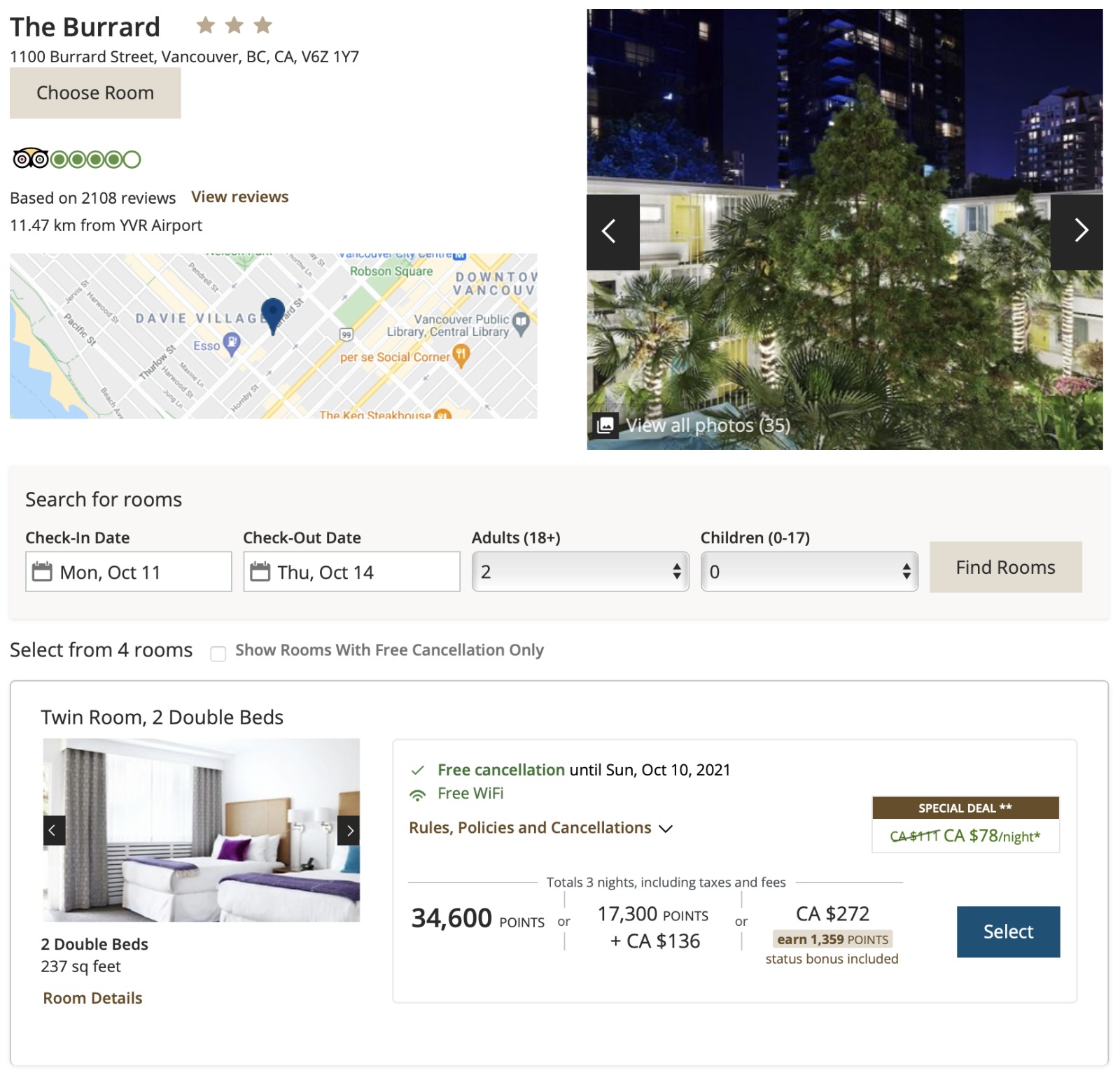 The Burrad of Vancouver BC, CA - Trip Advisor screenshot