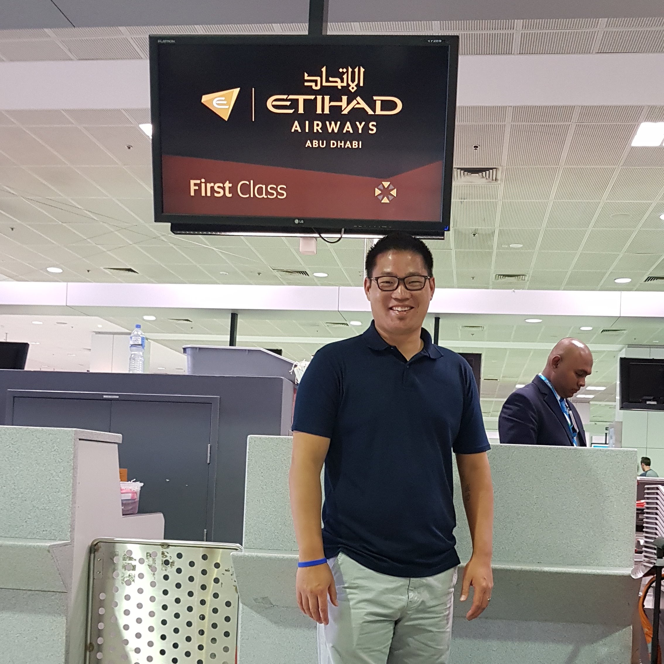 Jayce Loh at airport terminal