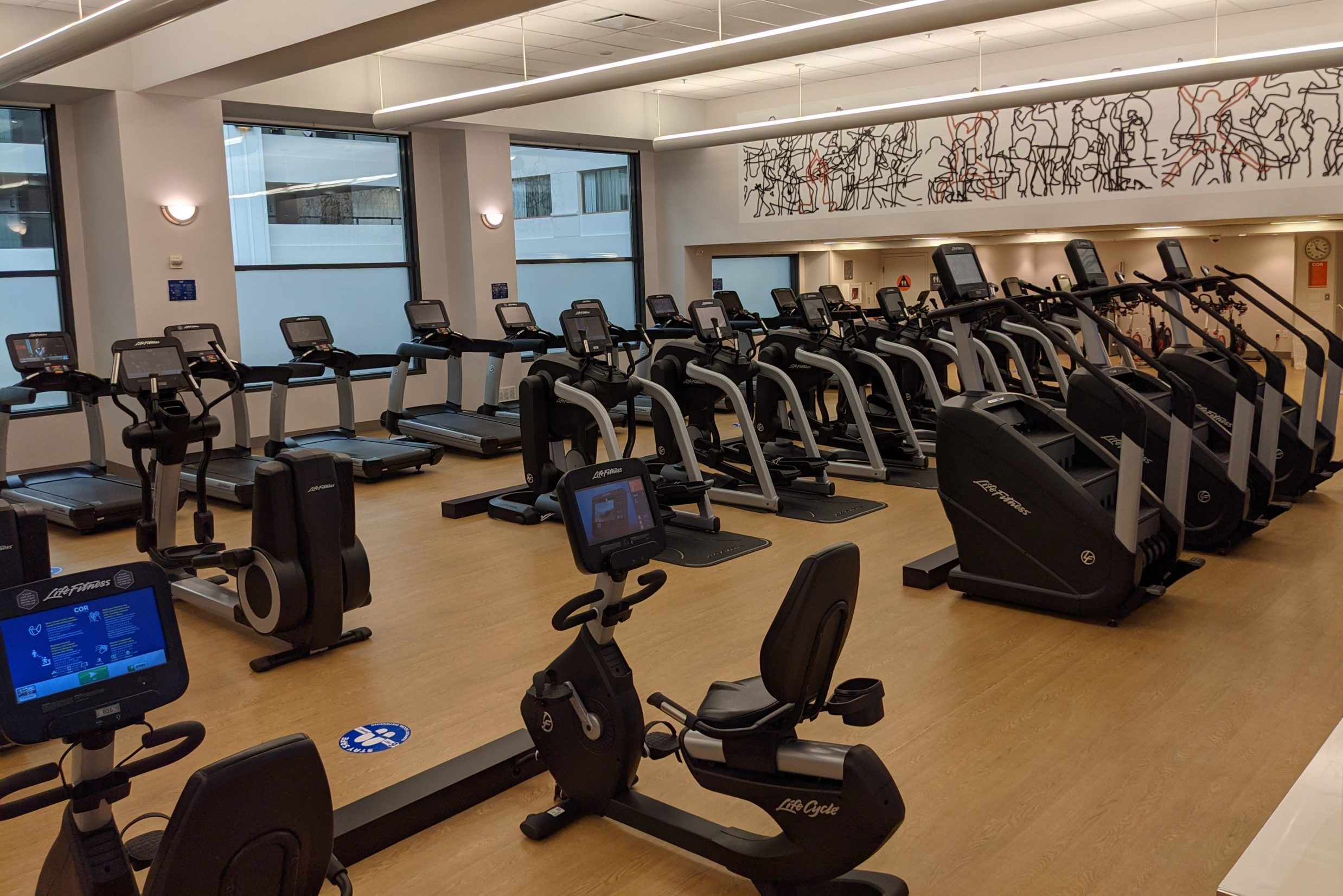 San Francisco Marriott Marquis – COR Health & Fitness cardio equipment