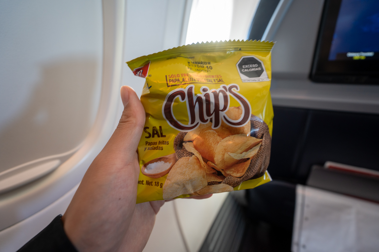 Aeromexico 737 business class – Snack