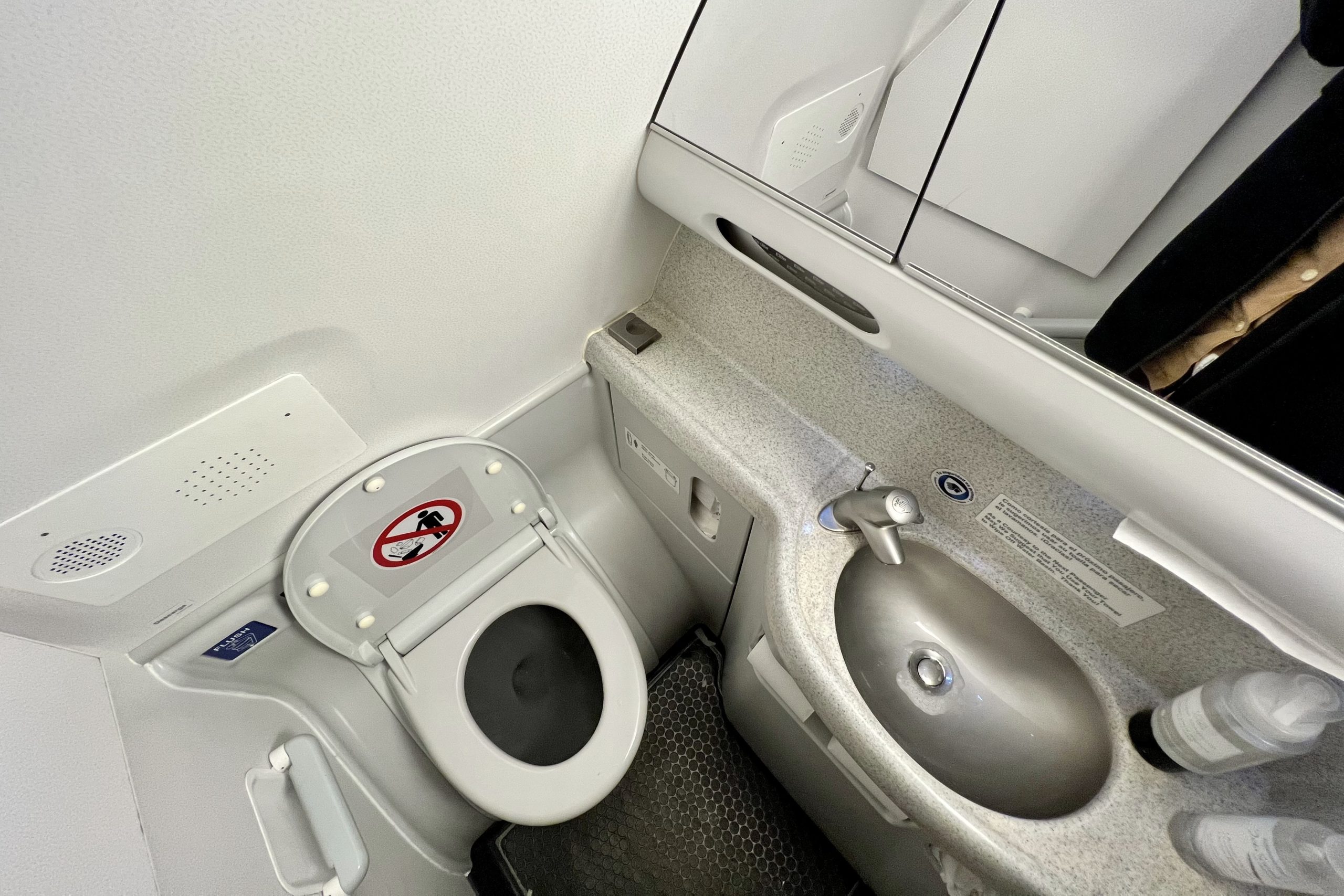 Aeromexico 737 business class – Restroom