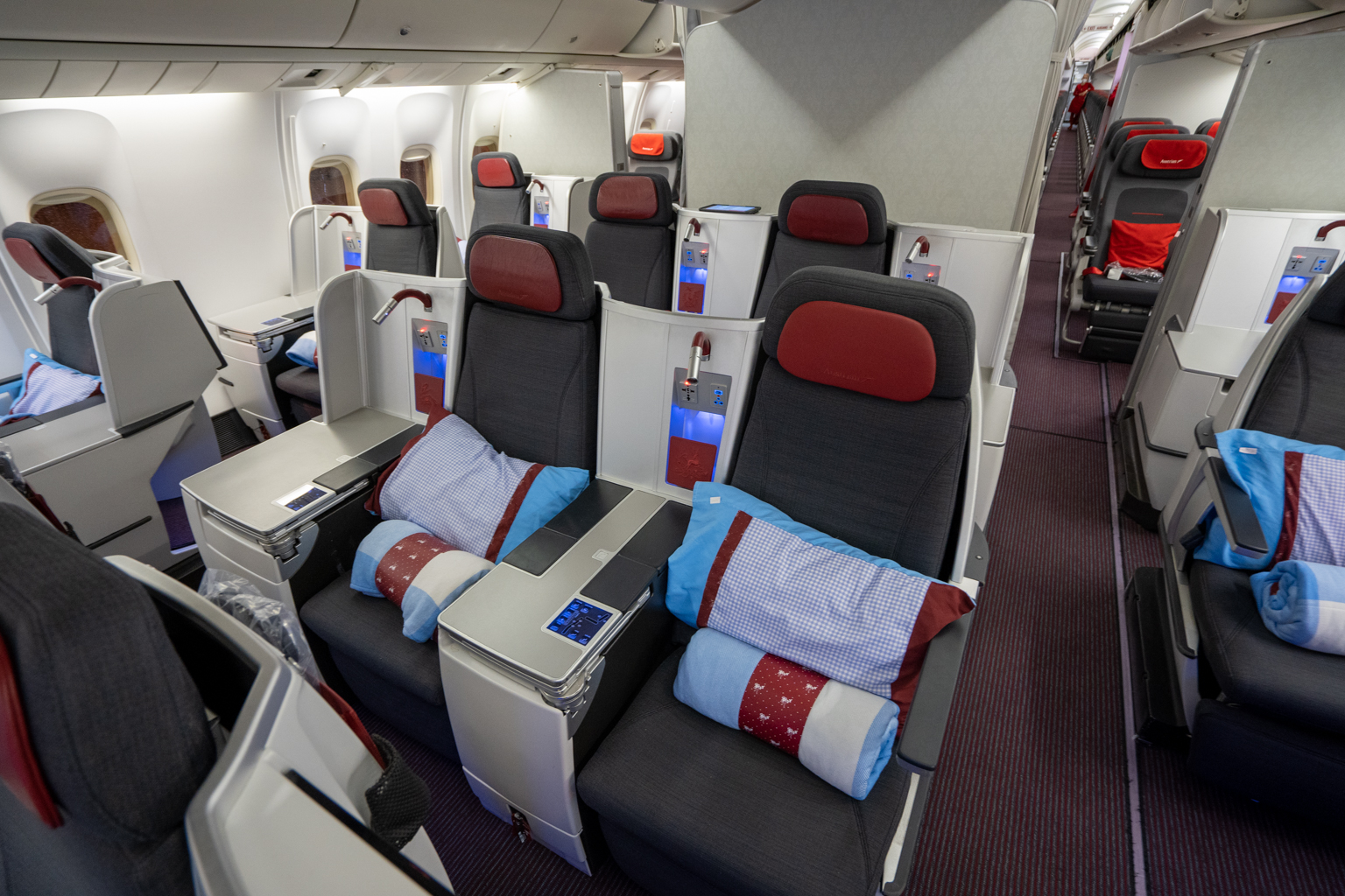 Austrian Airlines business class – Cabin