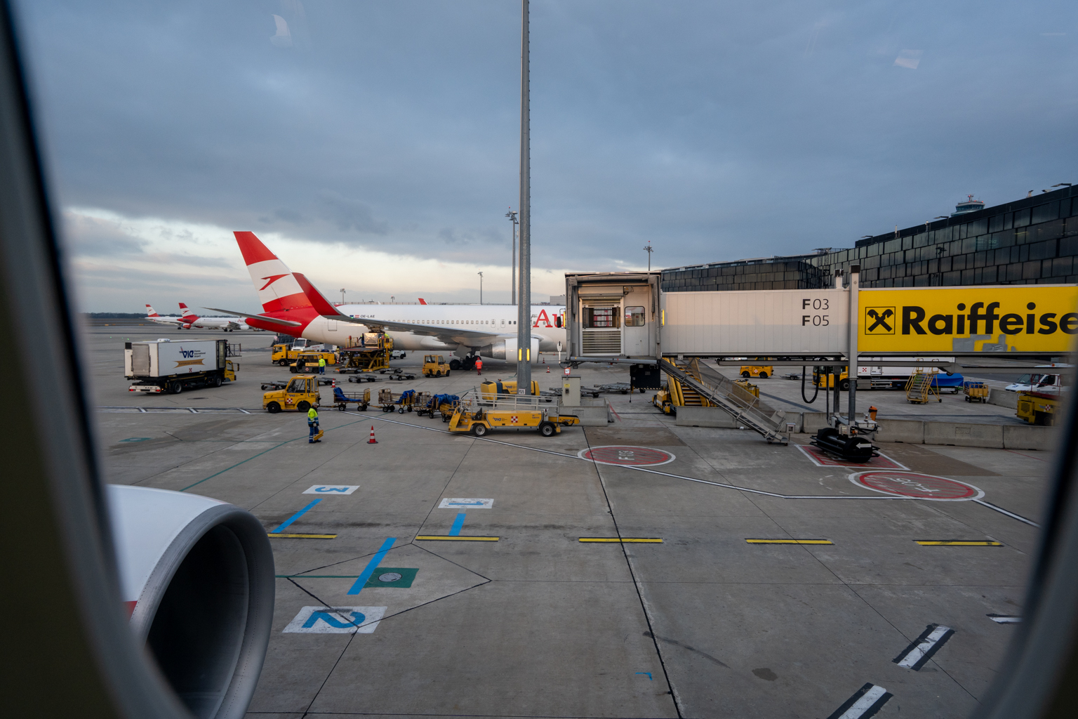 Austrian Airlines business class – Arrival in Vienna