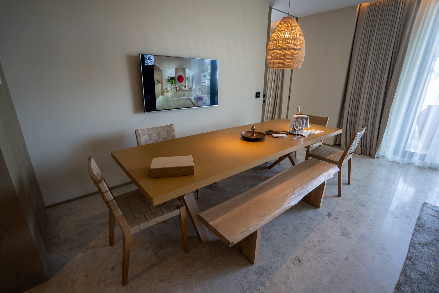 The Bodrum EDITION – Loft Suite dining table