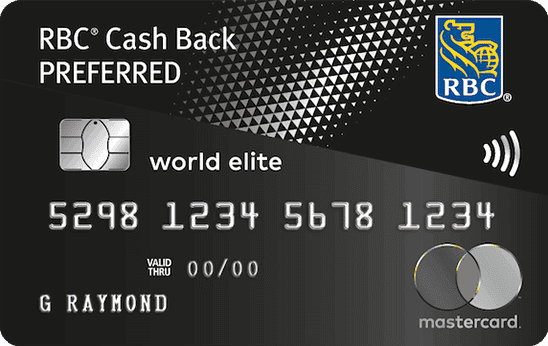 RBC® Cash Back Preferred World Elite Mastercard