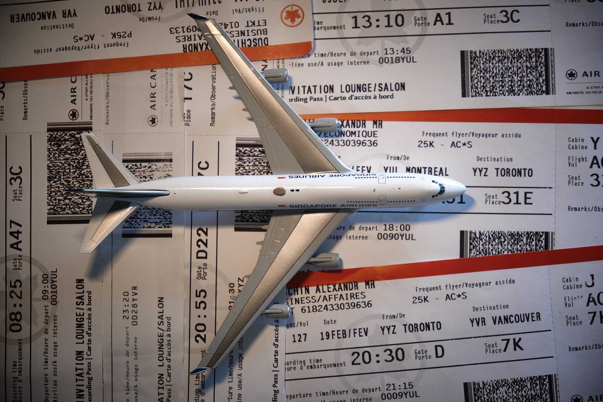 Redeeming Singapore Airlines KrisFlyer Miles on Air Canada