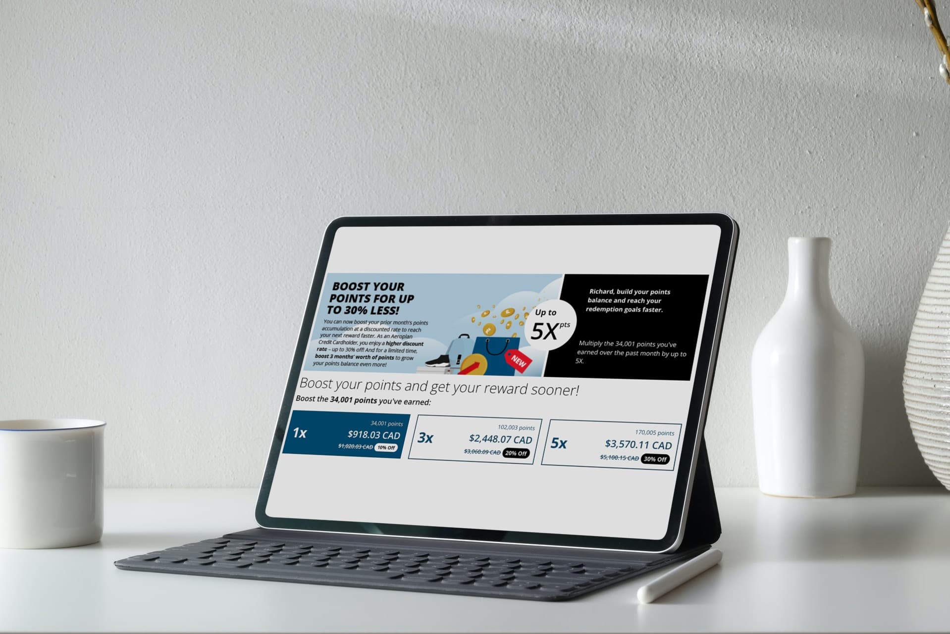 Aeroplan Introduces New Boost Points Feature