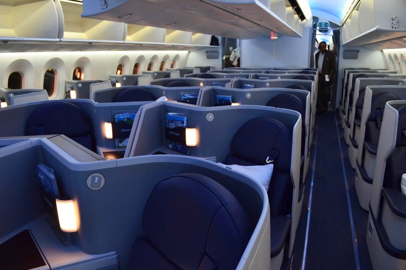 EgyptAir2B7872Bbusiness2Bclass2BCabin