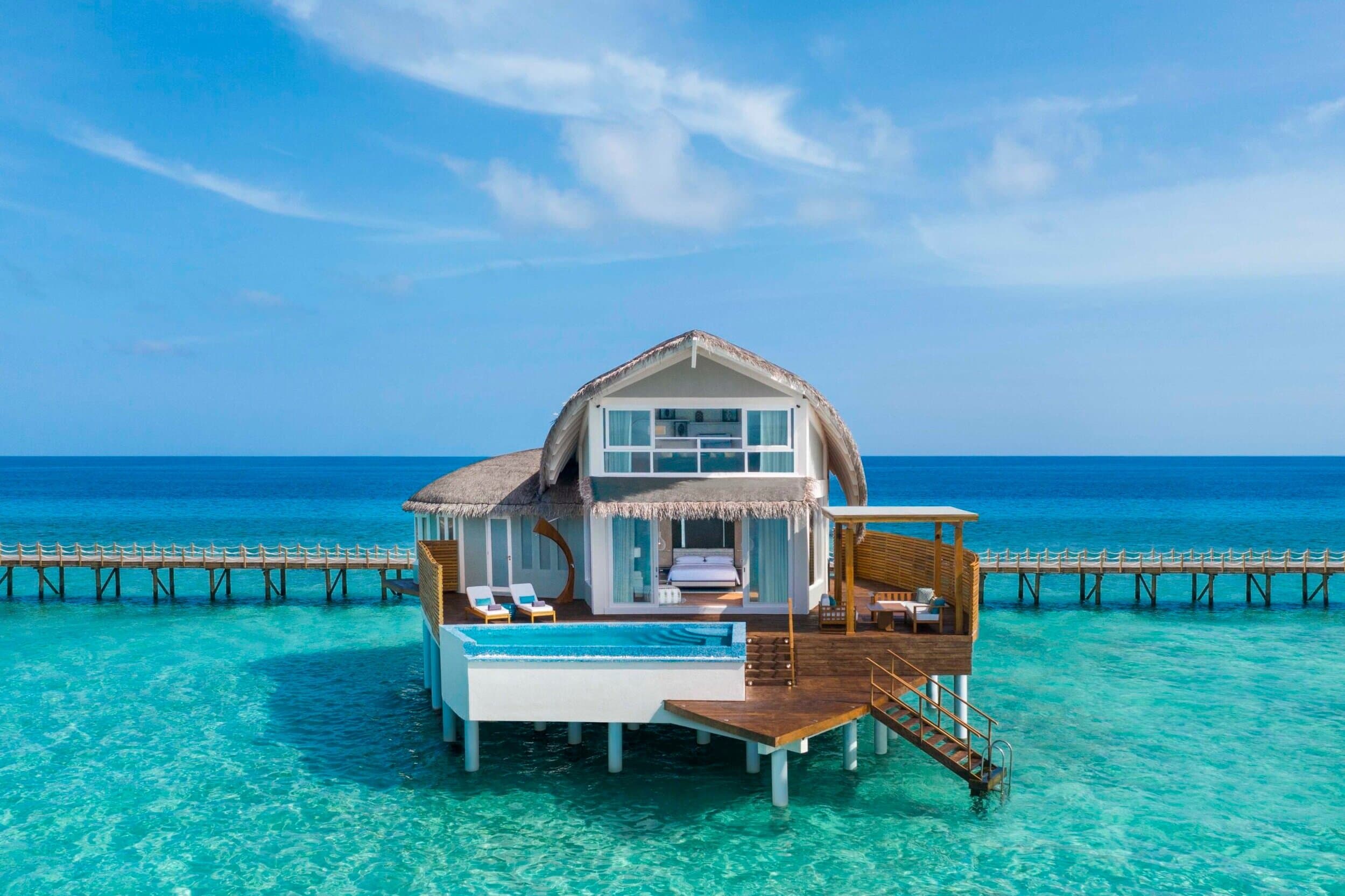 Duplex Overwater Pool Villa Exterior Daylight scaled 1