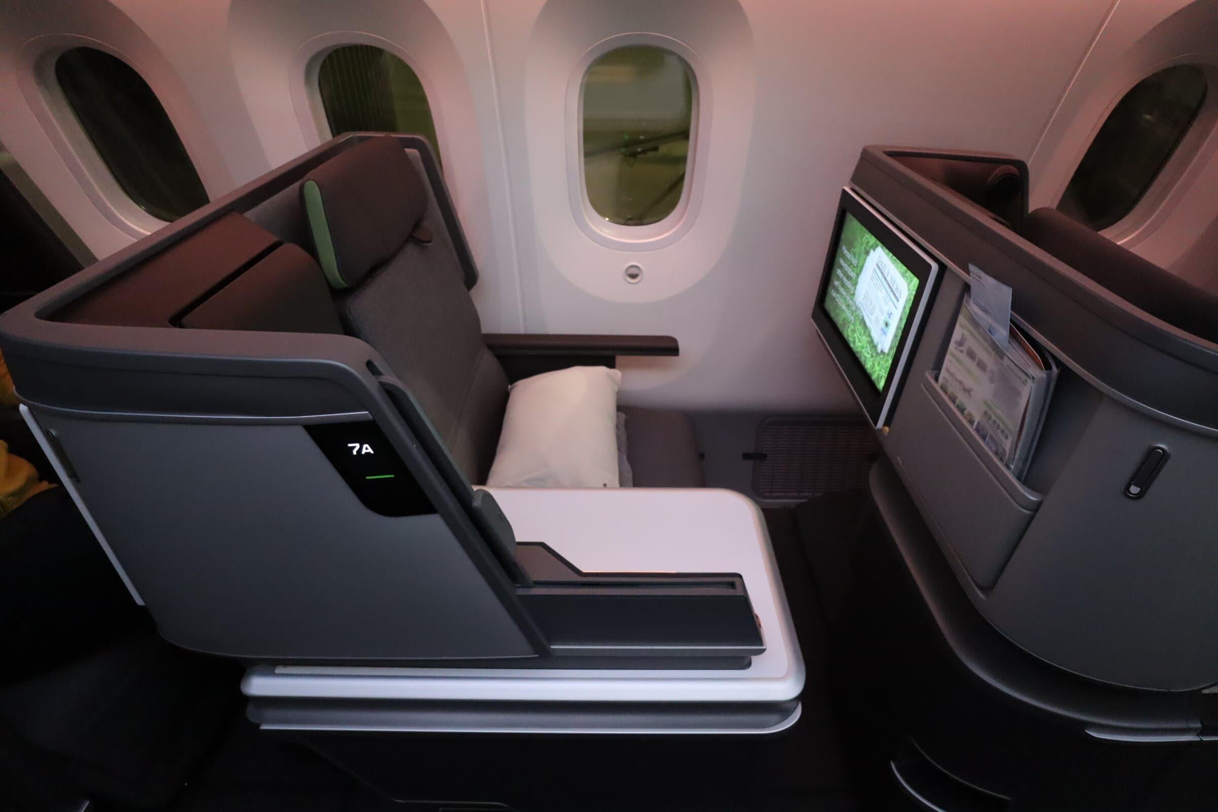 EVA Air 787 Business Class 10