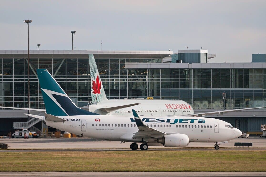 air canada and westjet