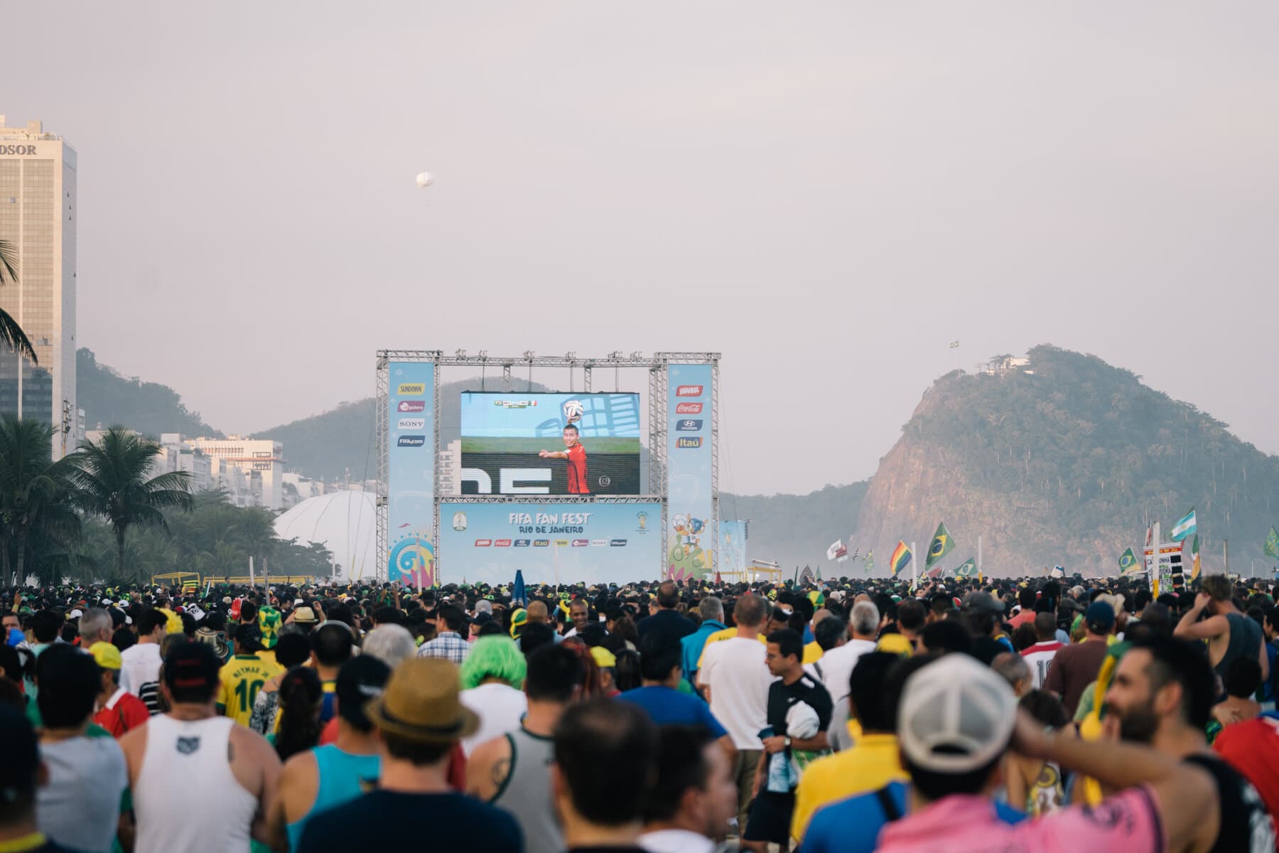 brazil brasil world cup olympics rio de janeiro copacabana beach fan fest 2
