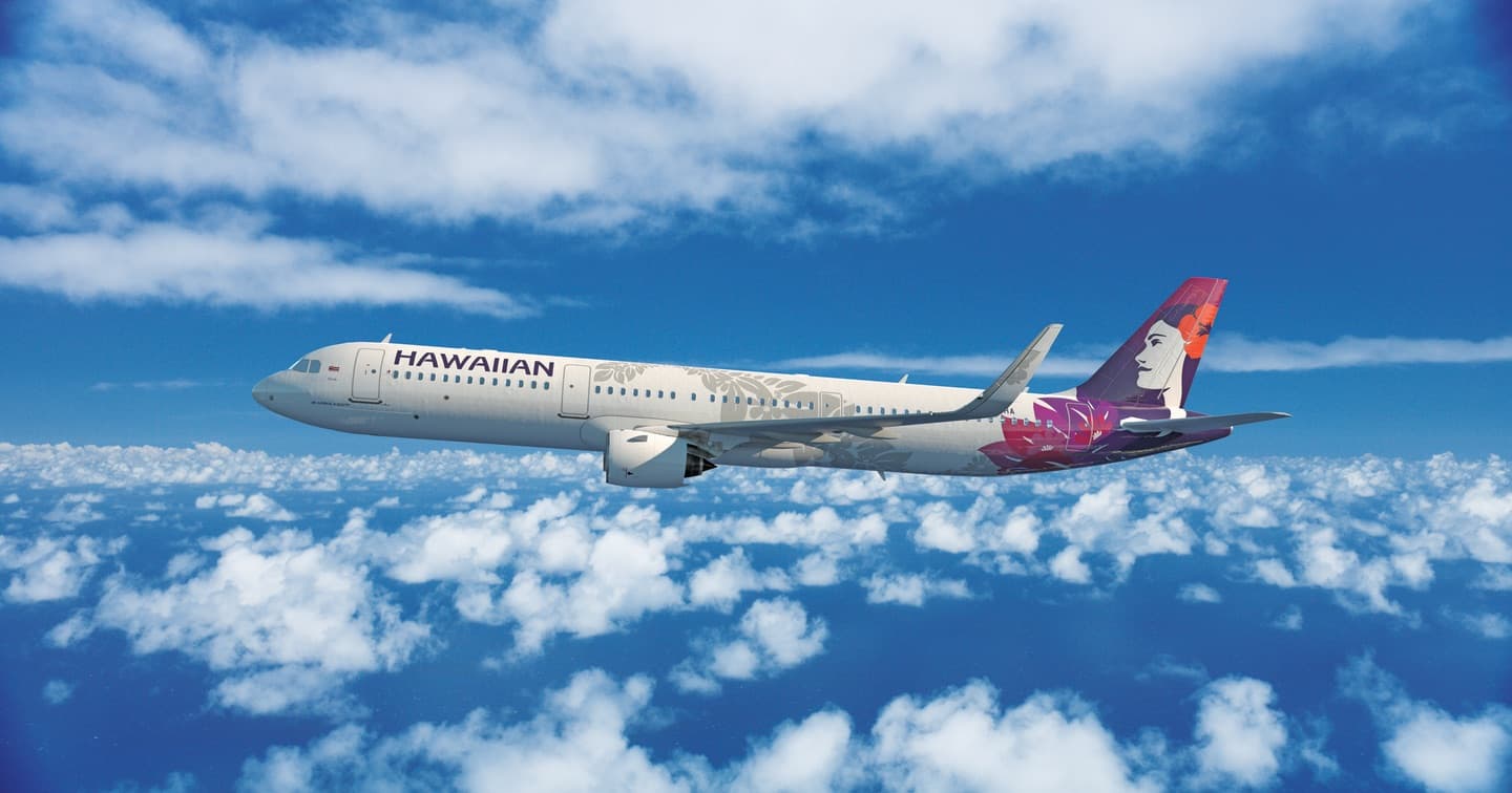 Hawaiian Airlines Airbus A321neo in flight