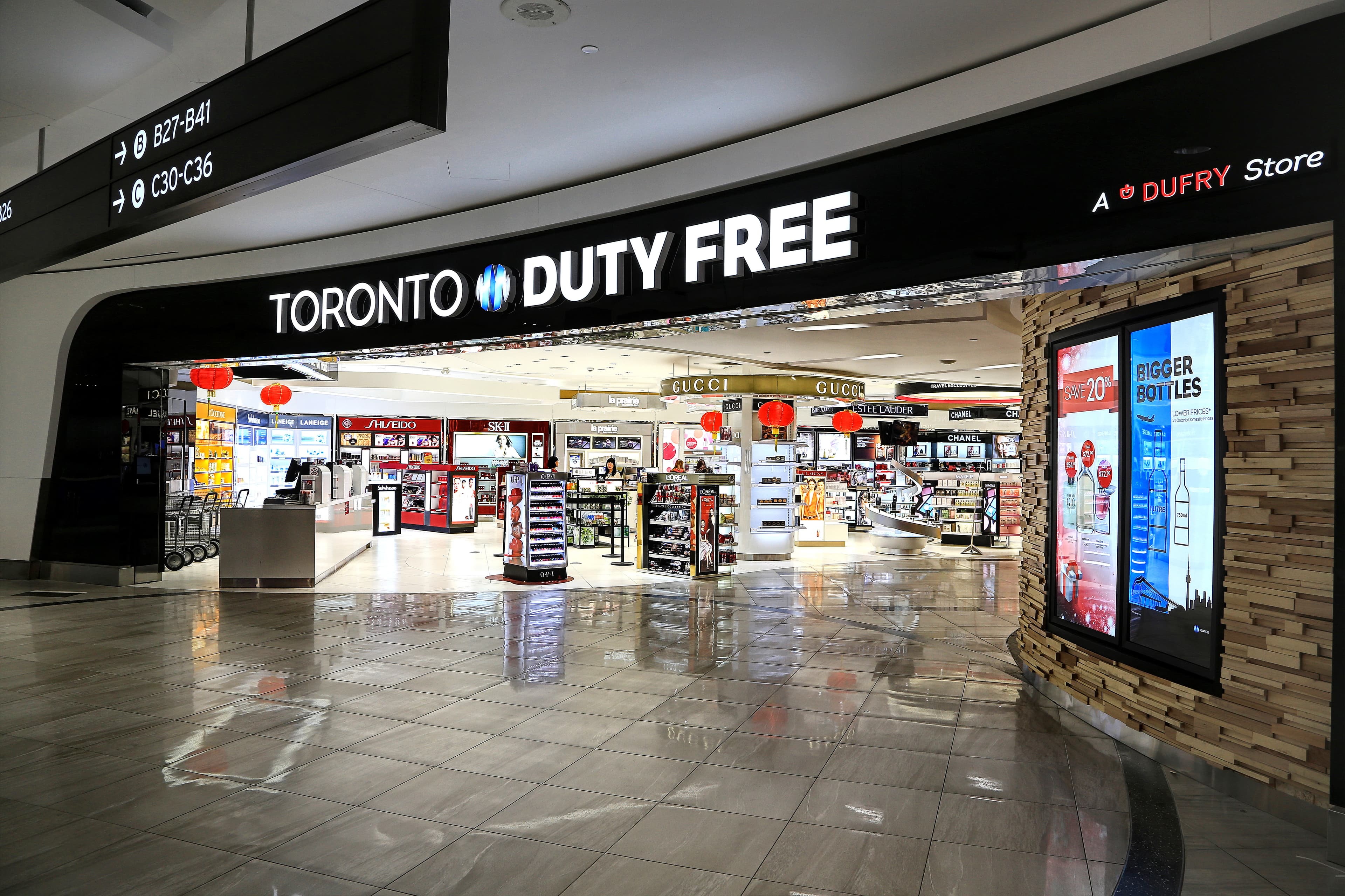 Duty-free store at Toronto Pearson International Airport