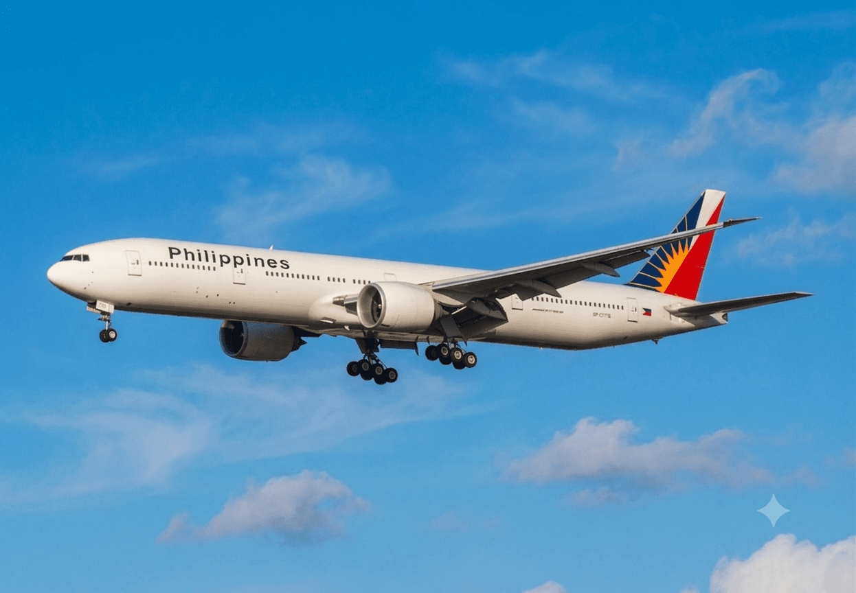 Philippine Airlines Boeing 777-300ER in flight