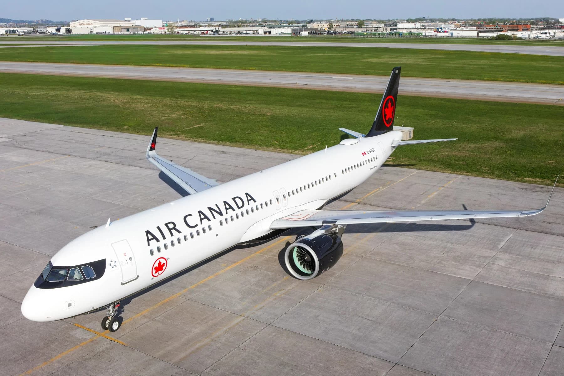 Air Canada Airbus A321XLR C-GXLR on the apron