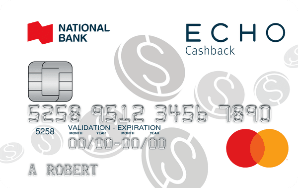 National Bank® ECHO® Cashback Mastercard®