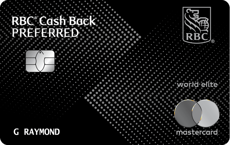 RBC® Cash Back Preferred World Elite Mastercardǂ