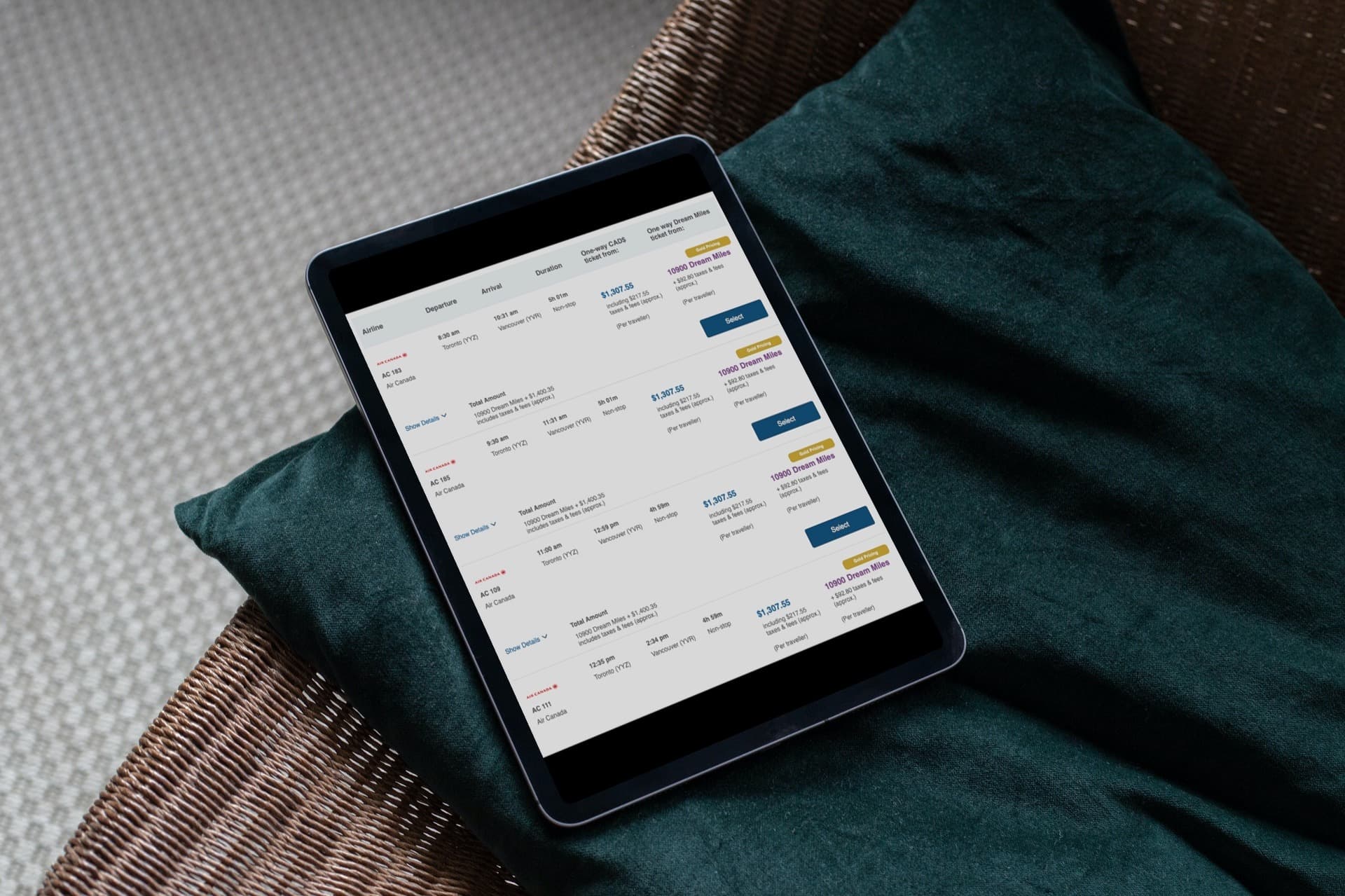 Analyzing the New Air Miles Flight Redemptions