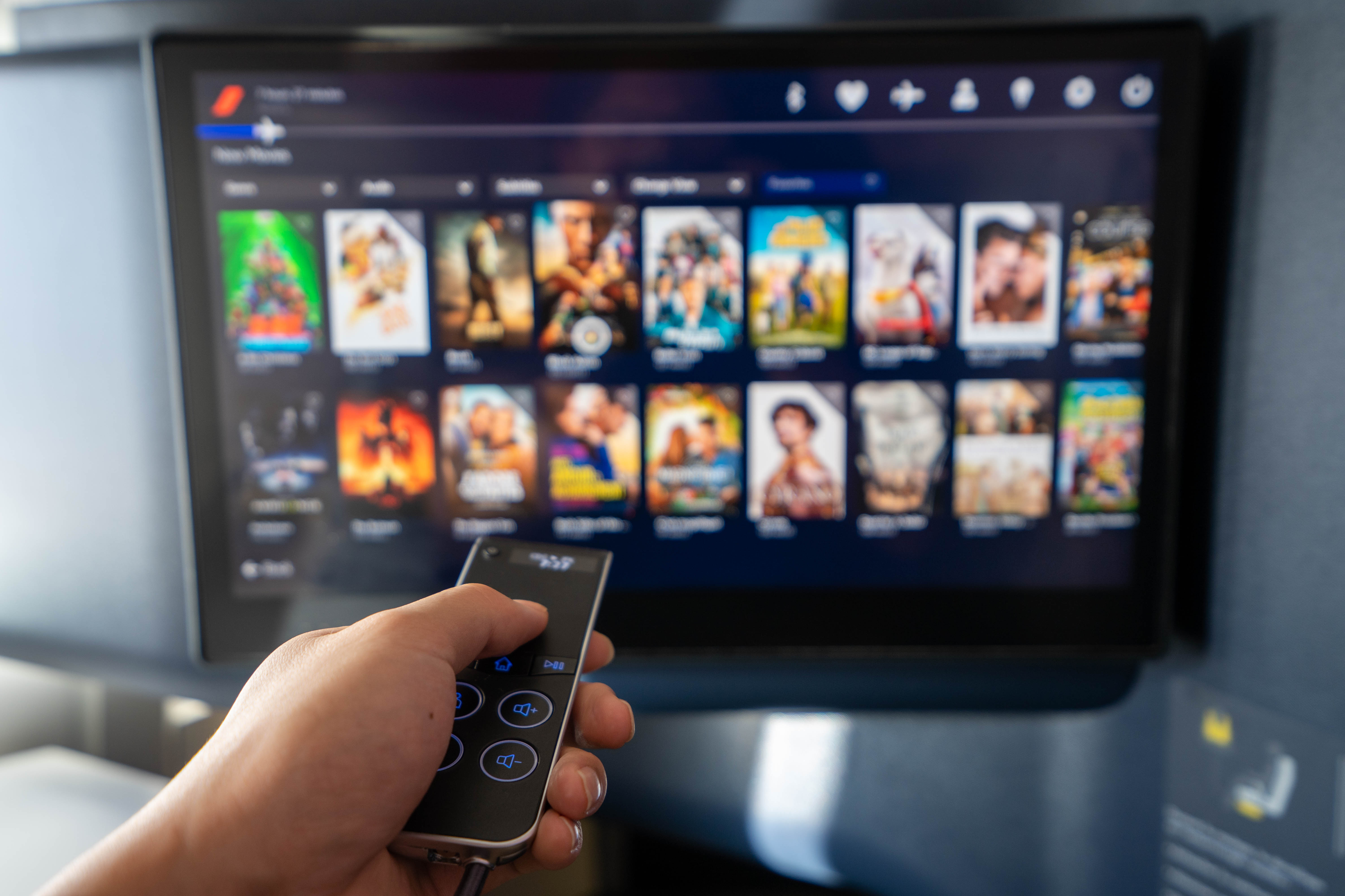 Air France business class amenity kit and bedding