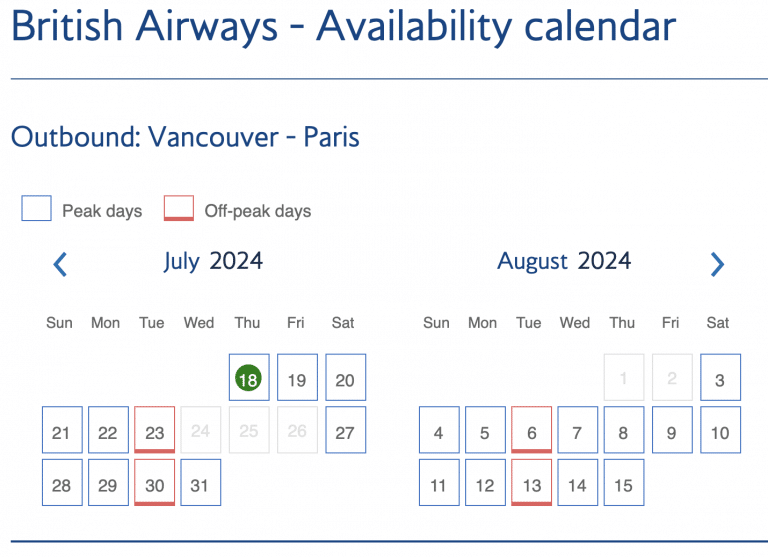 How Does British Airways Peak & OffPeak Pricing Work? Prince of Travel