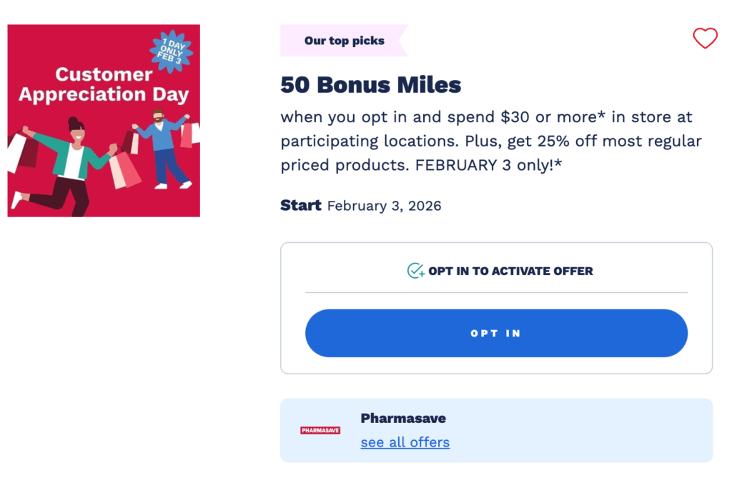 Featured Offers AIR MILES pharmasave Featured Offers AIR MILES pharmasave